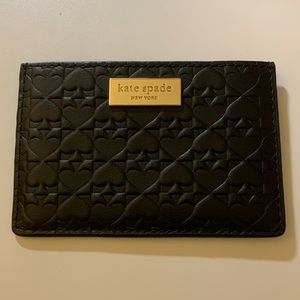 Brand new Kate Spade “Penn Place” embossed black card holder